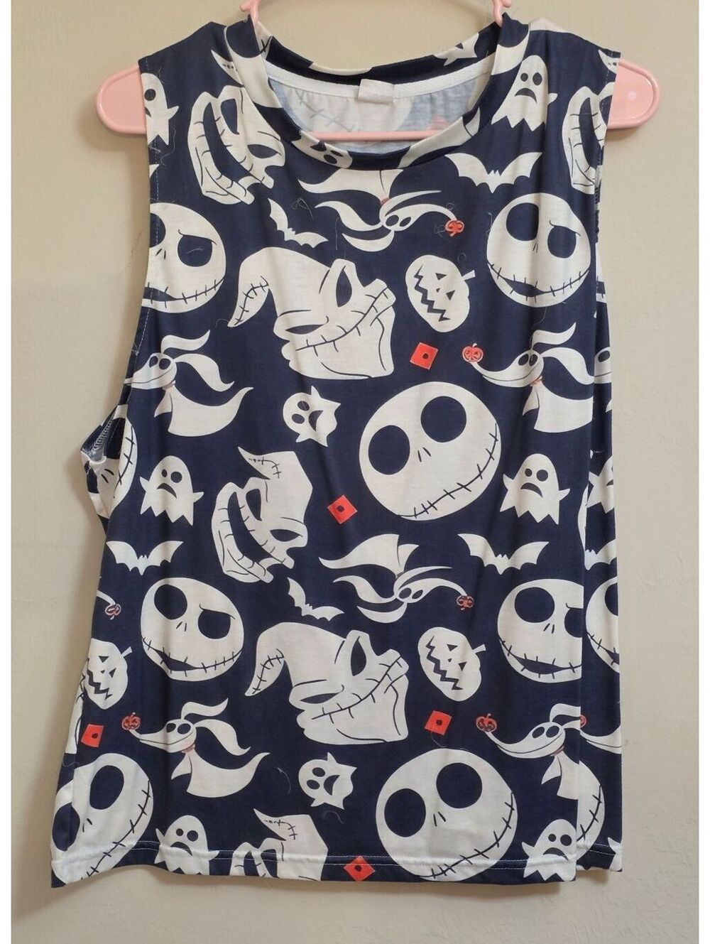 Halloween Themed Nightmare Sleeveless Tank Top Size 2XL